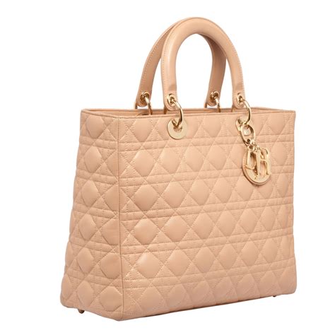 christian dior beige|Dior designer tote bag.